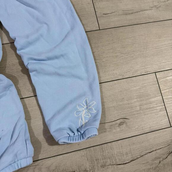 Adidas Originals x Girls Are Awesome Sweatpants Light Blue Women’s S Floral Logo - Picture 5 of 9